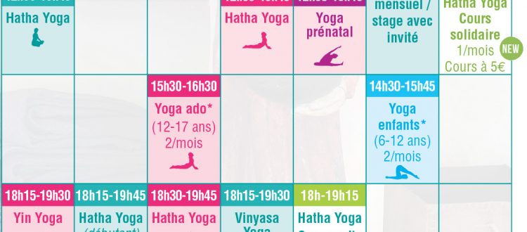 planning cours yoga bordeaux 2018